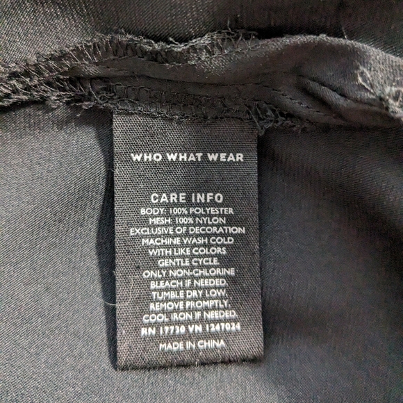 Who What Wear black lace detail dress - Picture 9 of 10